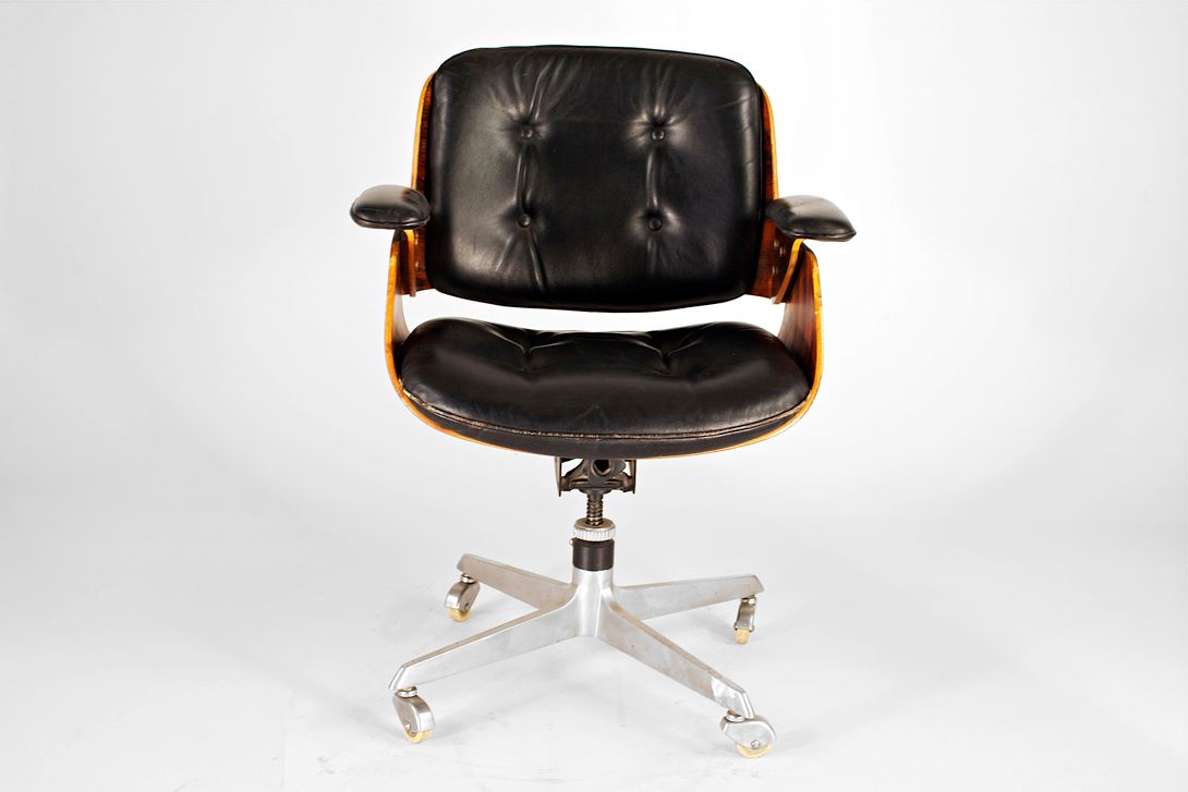 Foto Könecke D49 Black Leather Executive Chair by TECTA