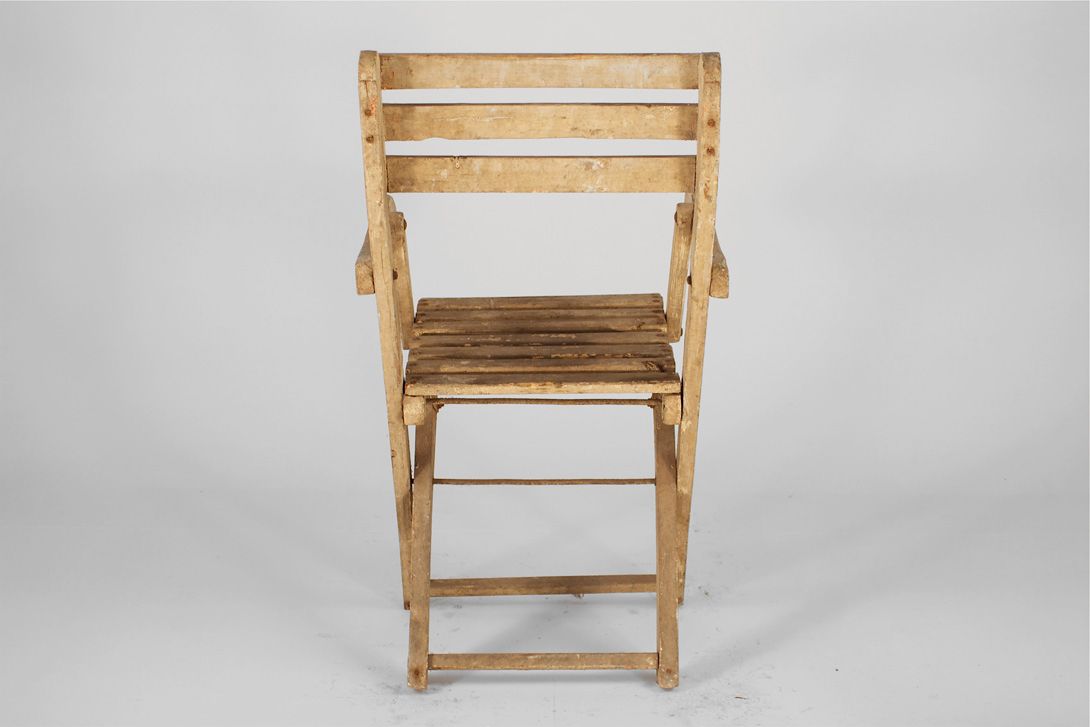 Foto Light Wood Garden Folding Chair
