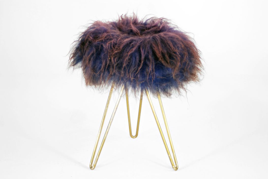 Foto Mop Stool Purple h45x40