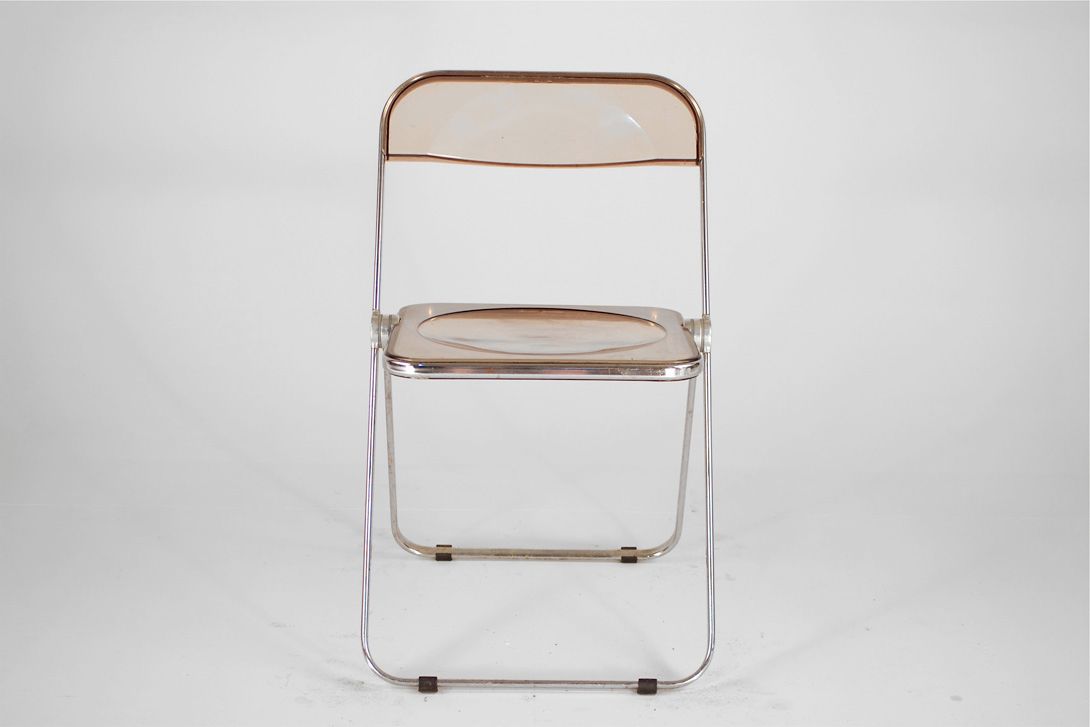 Foto Toned Transparent Plia Folding Chair by Piretti for Castelli