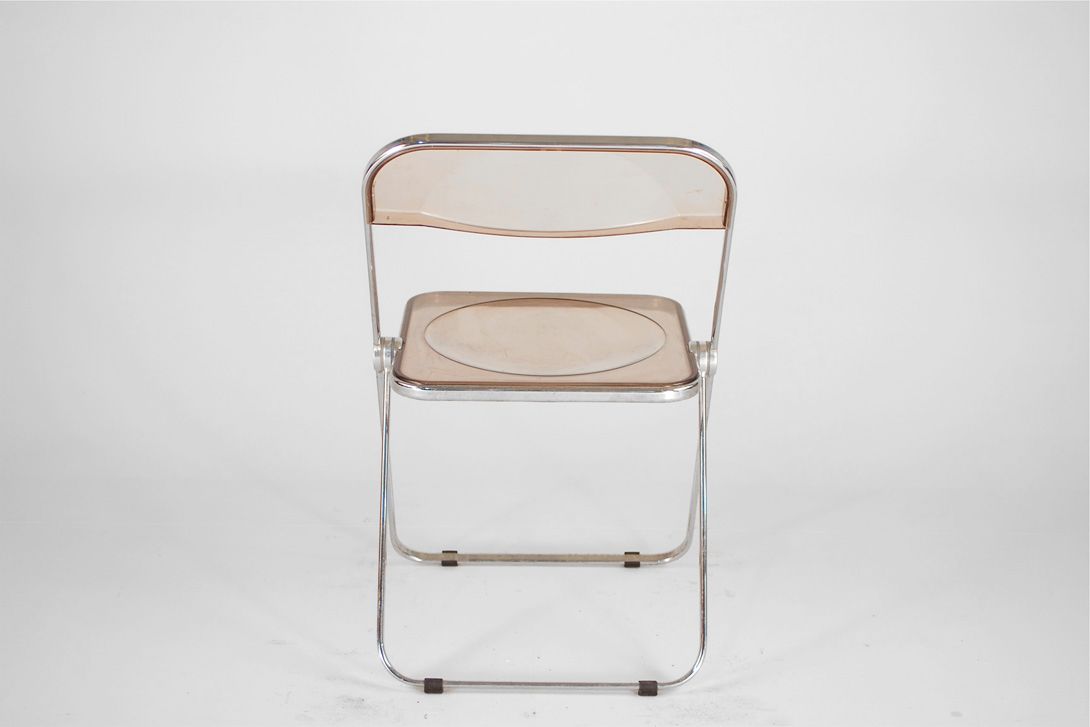Foto Toned Transparent Plia Folding Chair by Piretti for Castelli