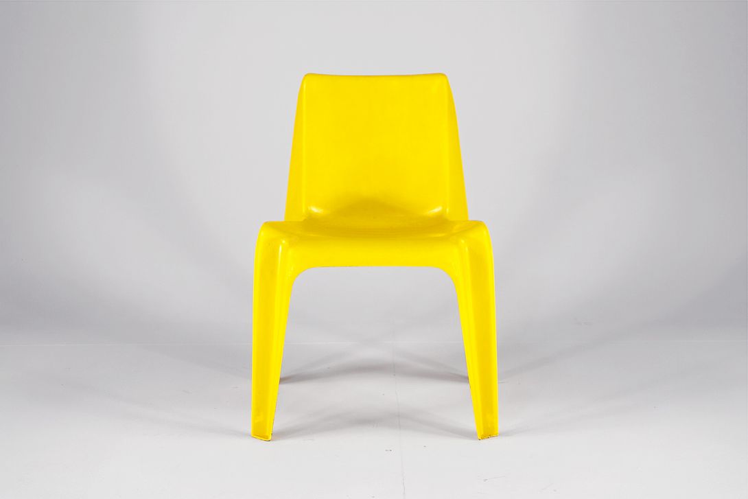 Foto Yellow BA1171 Stacking Chair by Bofinger