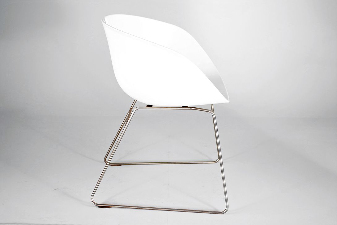 Foto White Urquiola Fjord Chair by Moroso
