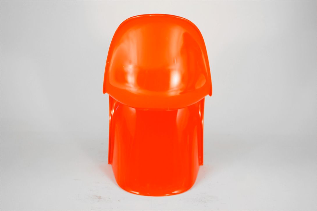 Foto Vermilion Panton Chair, 1st Generation 1968, Polyurethane