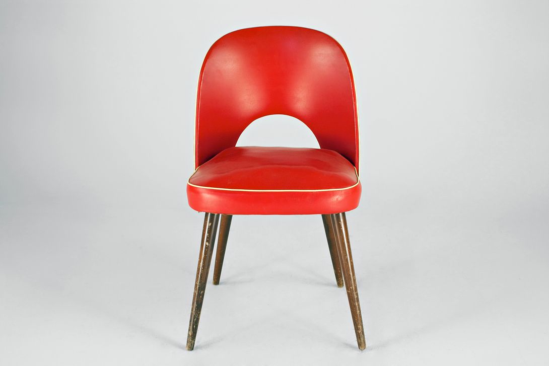 Foto Cocktail Chair Red Thonet 1957