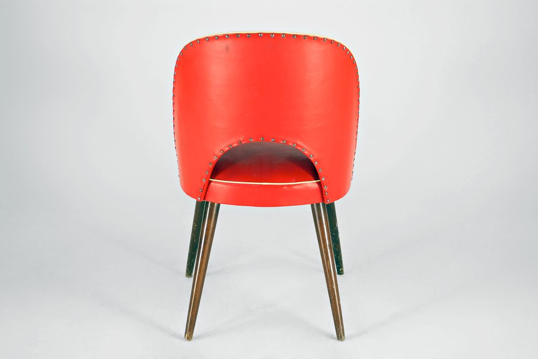 Foto Cocktail Chair Red Thonet 1957