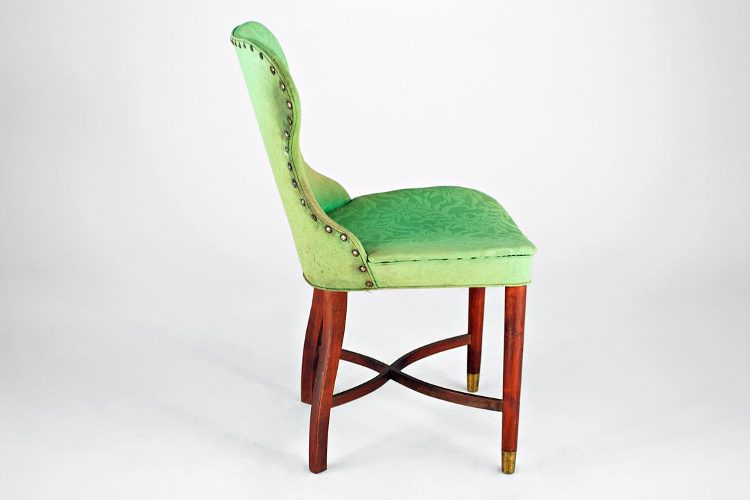 Foto Art Deco Sky Leather Chair South French 1945