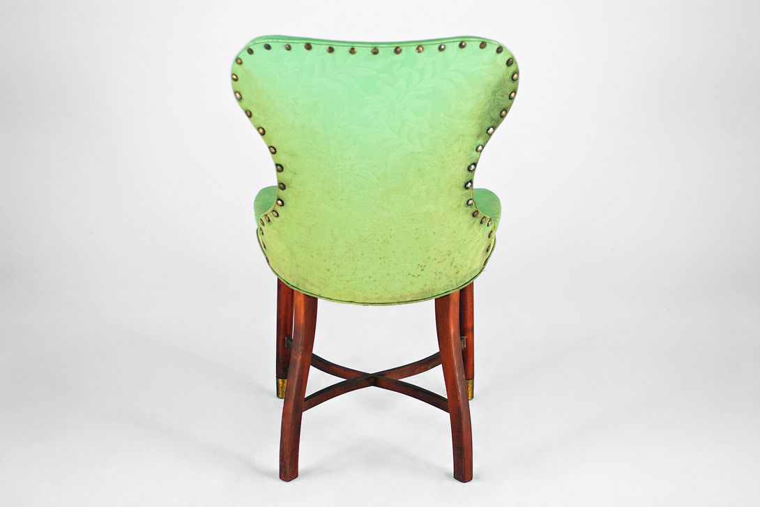 Foto Art Deco Sky Leather Chair South French 1945