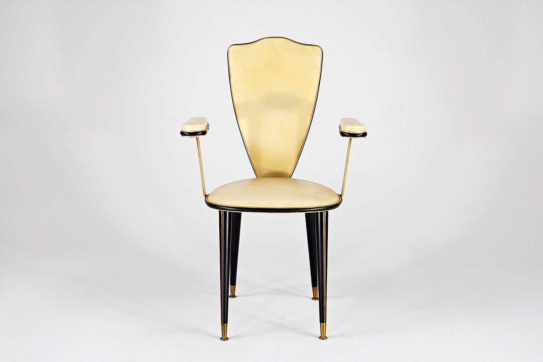Foto Dining Chair with Armrests Italy 1956 Umberto Mascagni