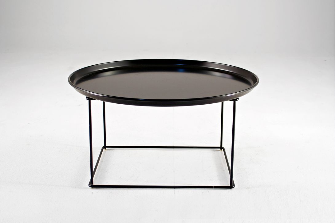 Foto Black Round Metal B&#038;B Italia Coffee Table h30x60