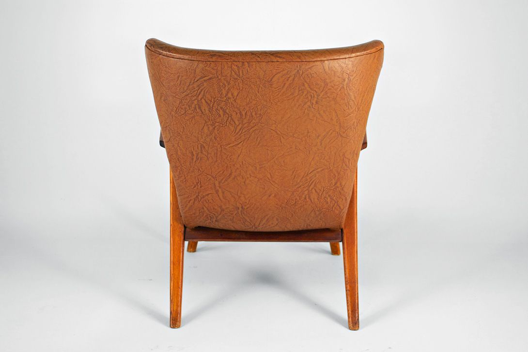 Foto Cocktail Chair Brown Skyleather 1950