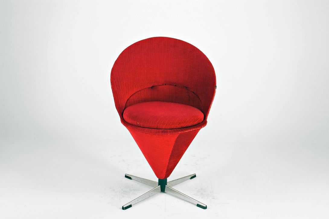 Foto Red Cord Verner Panton Cone Chair 1959