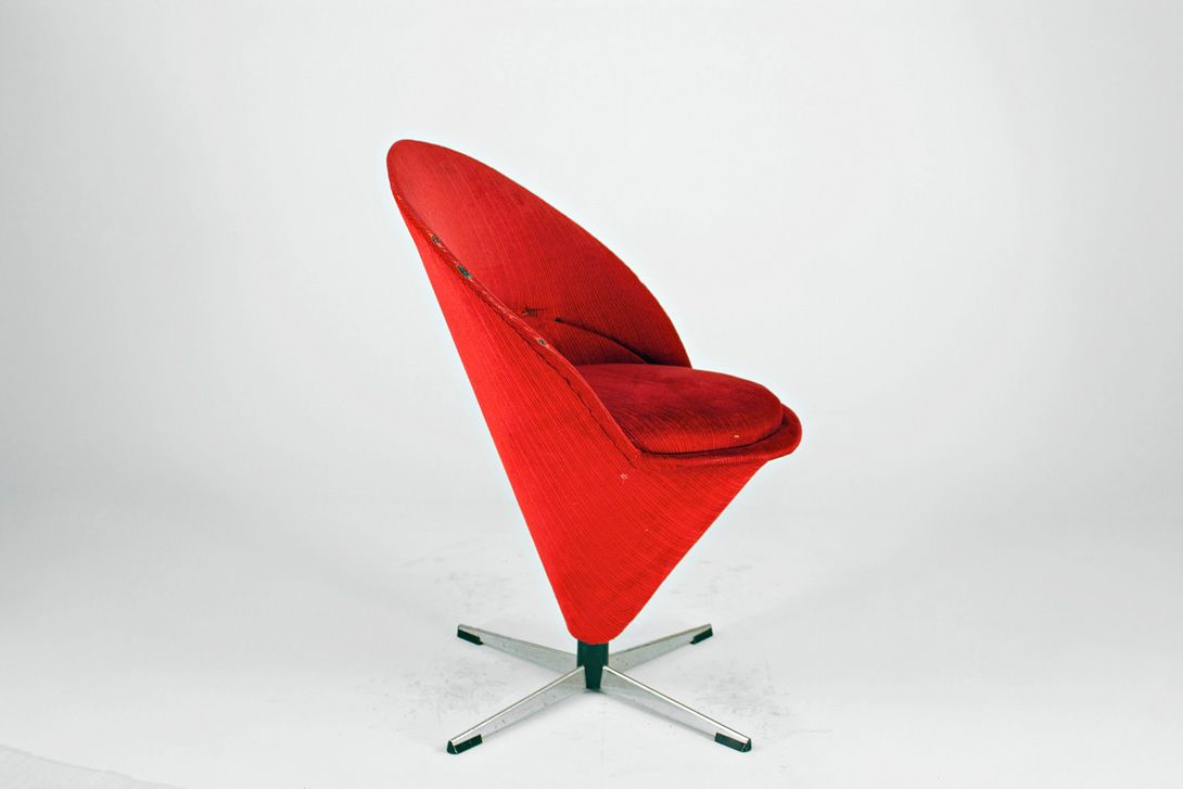Foto Red Cord Verner Panton Cone Chair 1959