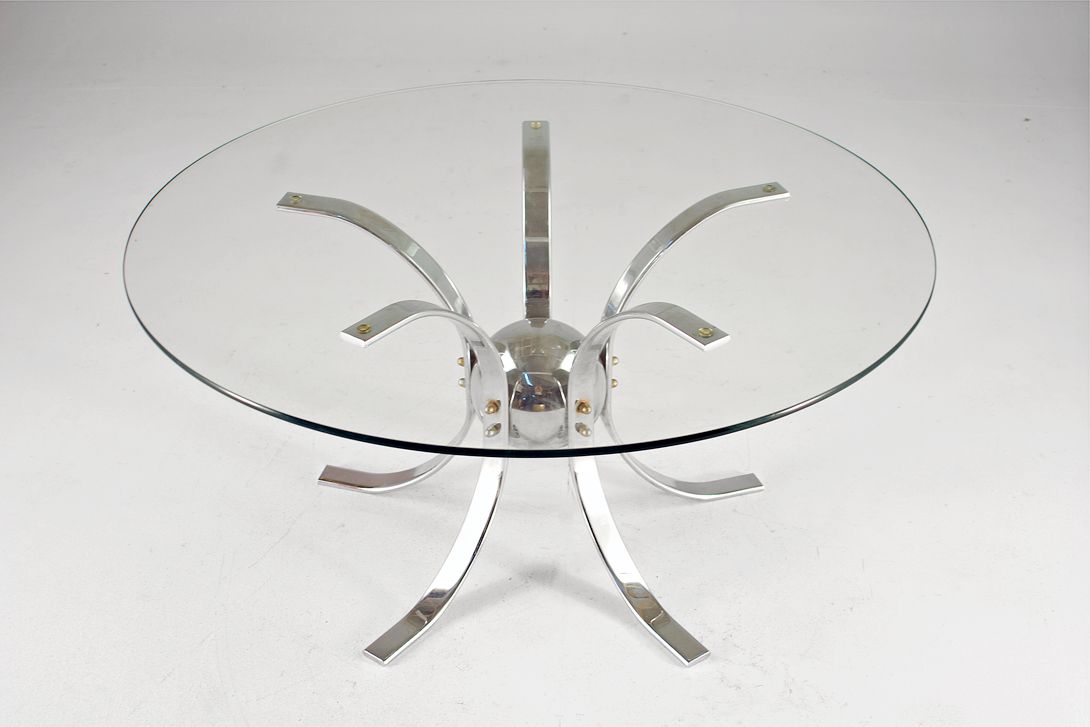 Foto Glass Coffee Table h48x99