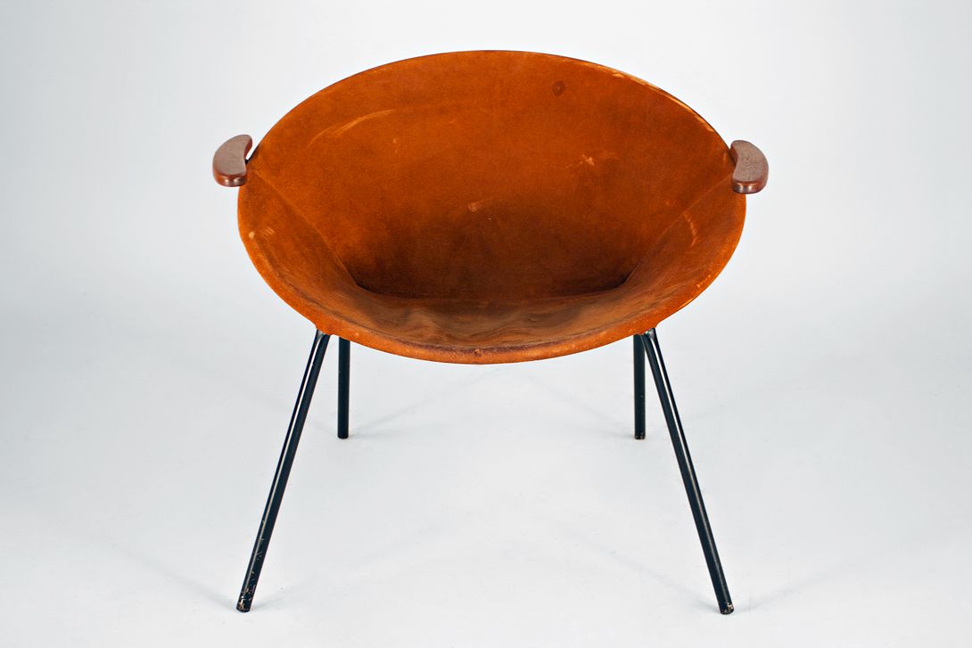 Foto German 50&#8217;s Leather Chair