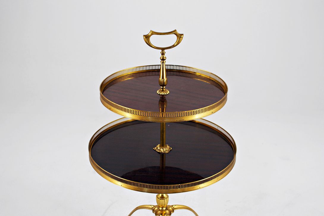 Foto Brass Étagère Side Table
