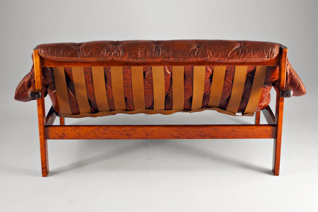 Foto Rosewood Sofa Cognac 1964 h68x143x90