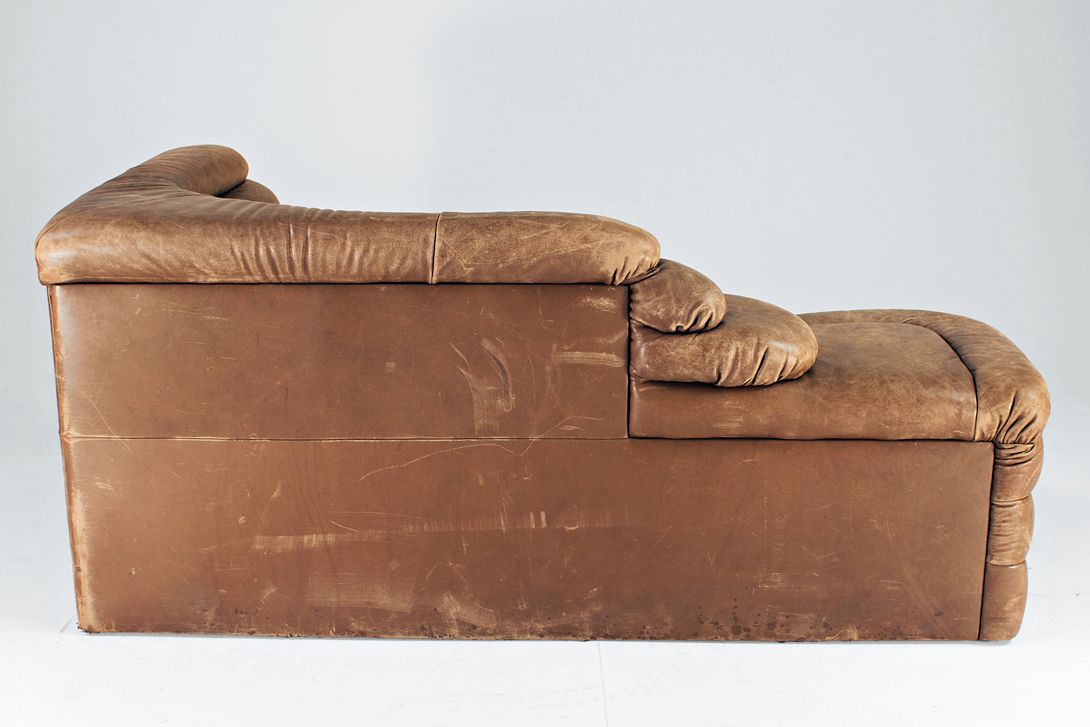 Foto DS-1025 Terazza Sofa Cognac Leather h66x155x86