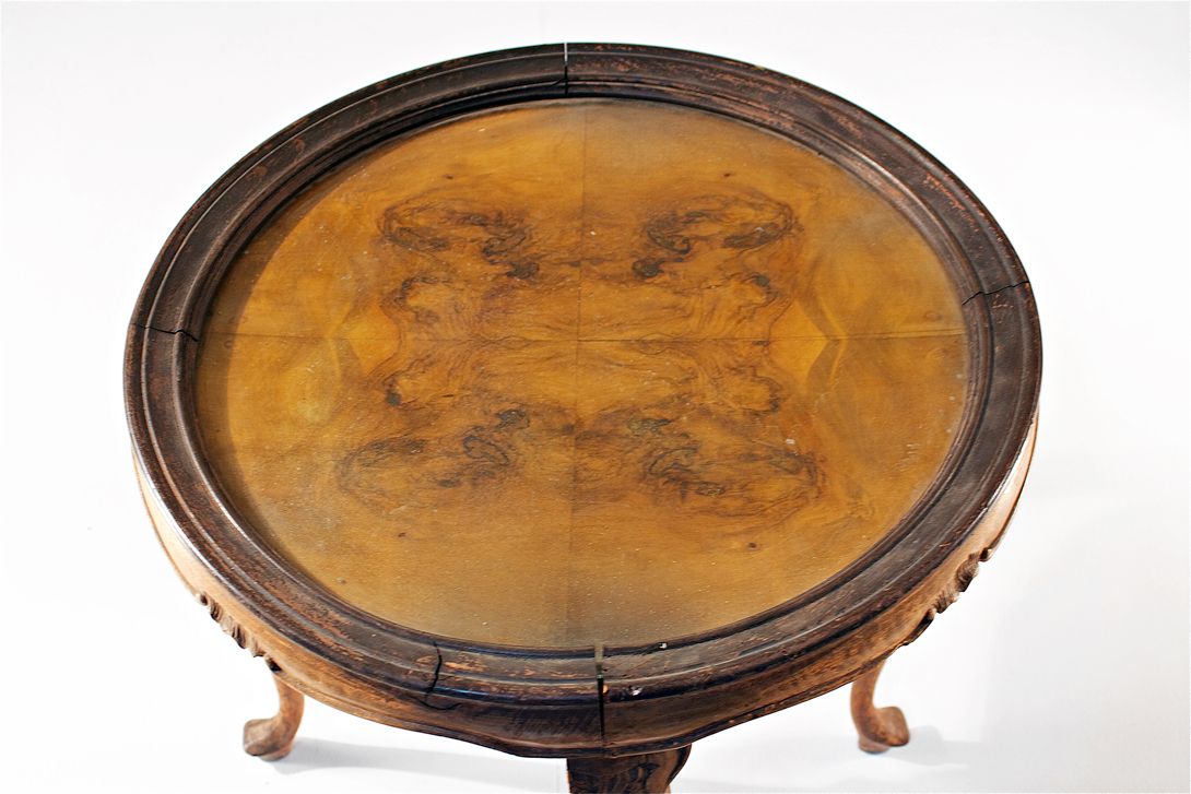 Foto Colonial Exotic Coffee Table with Glass Top h53x60