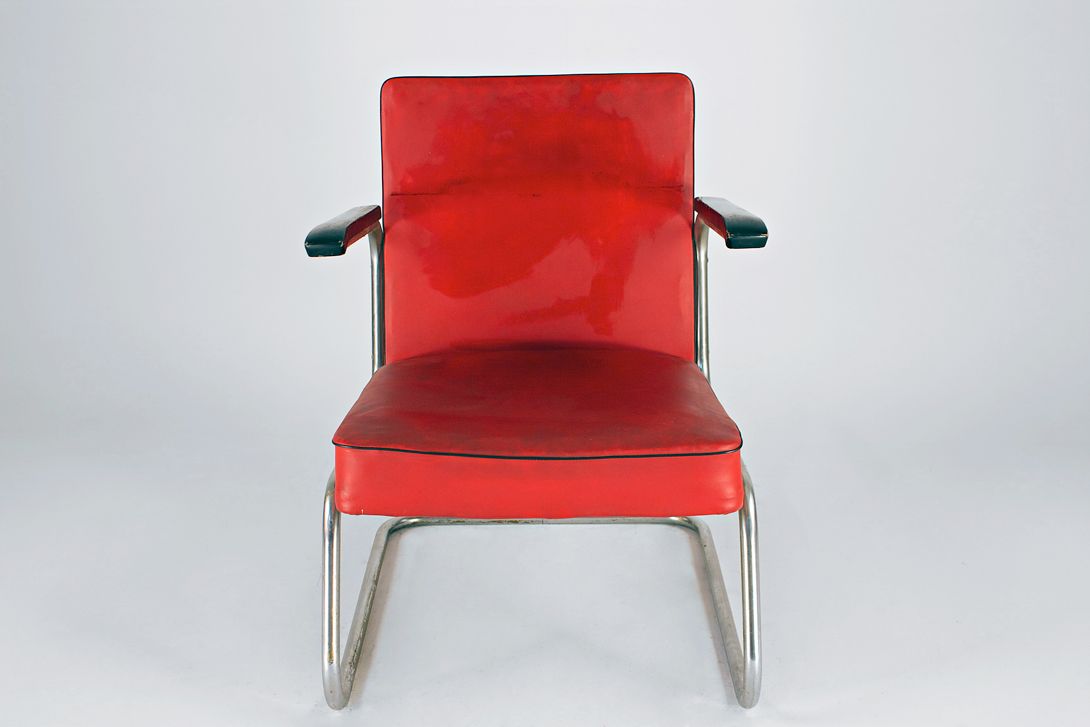 Foto Bauhaus Armchair Red