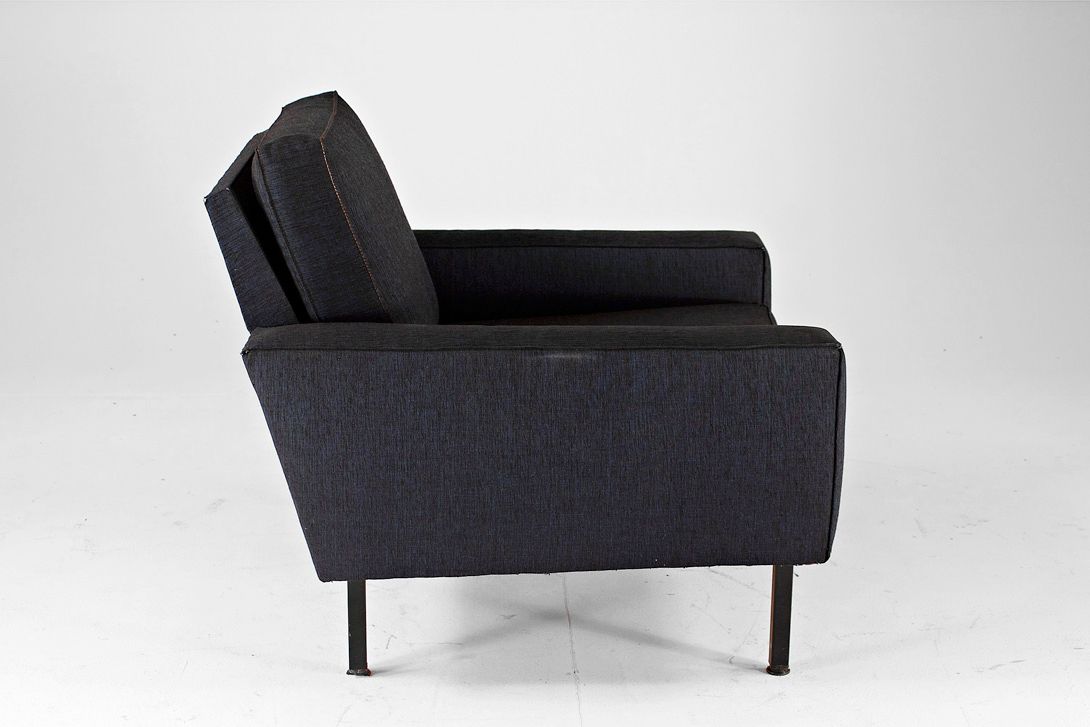 Foto Knoll Armchair Black Jeans Fabric 1967