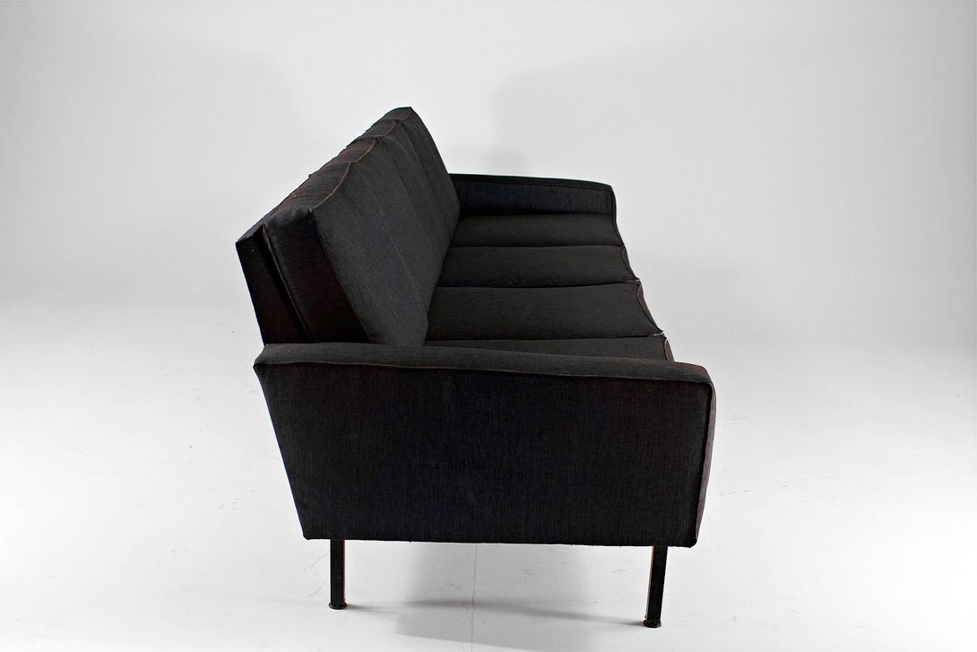 Foto Knoll Sofa Black Jeans Fabric 1967 h72x243x80
