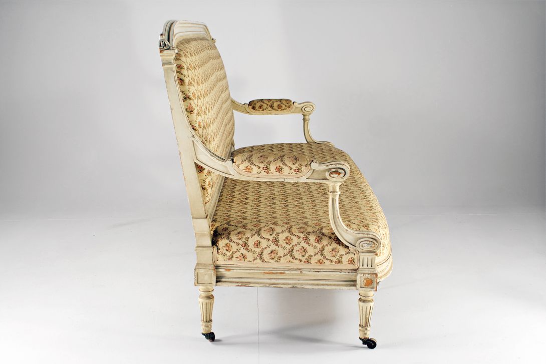 Foto Sofa Prussian Classicism Historism 1900 h110x195x65