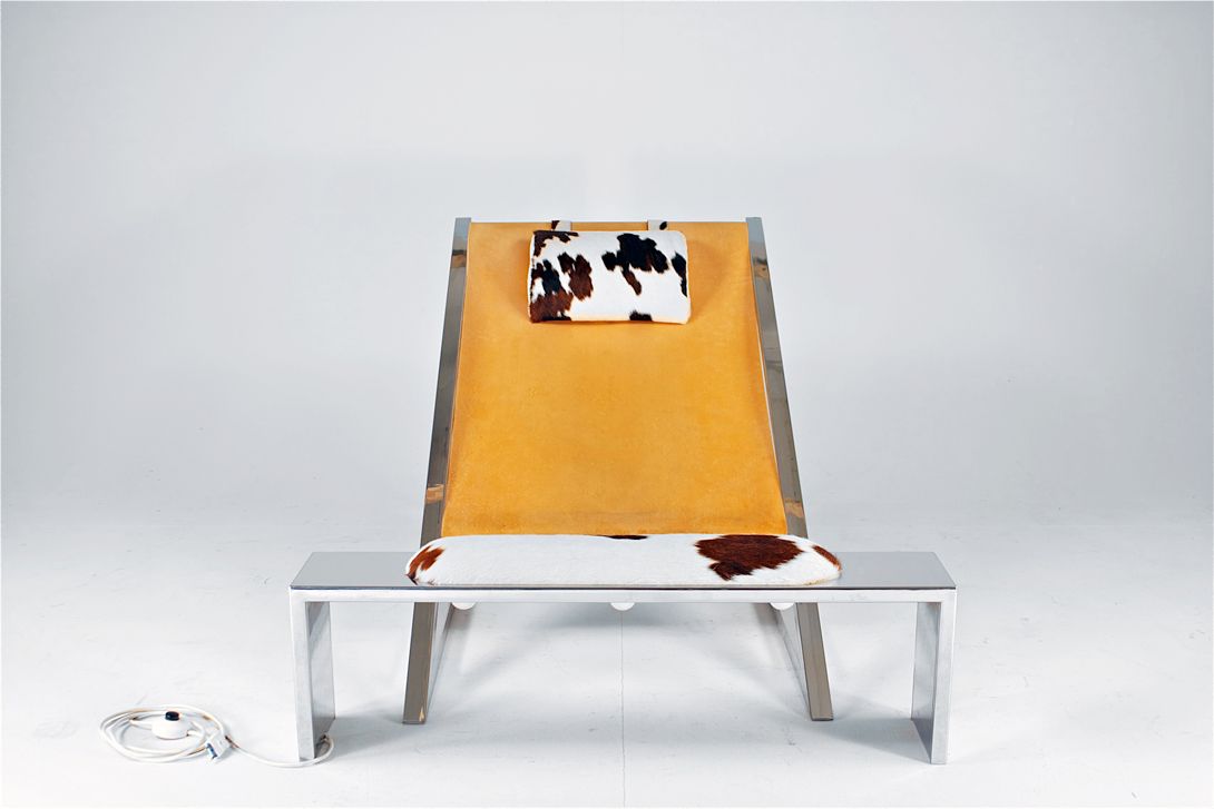 Foto Chrome Elastic Mies Lounge Chair