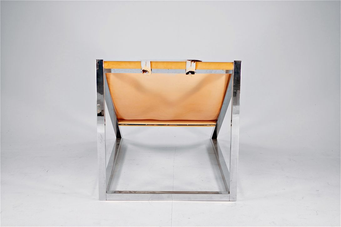 Foto Chrome Elastic Mies Lounge Chair