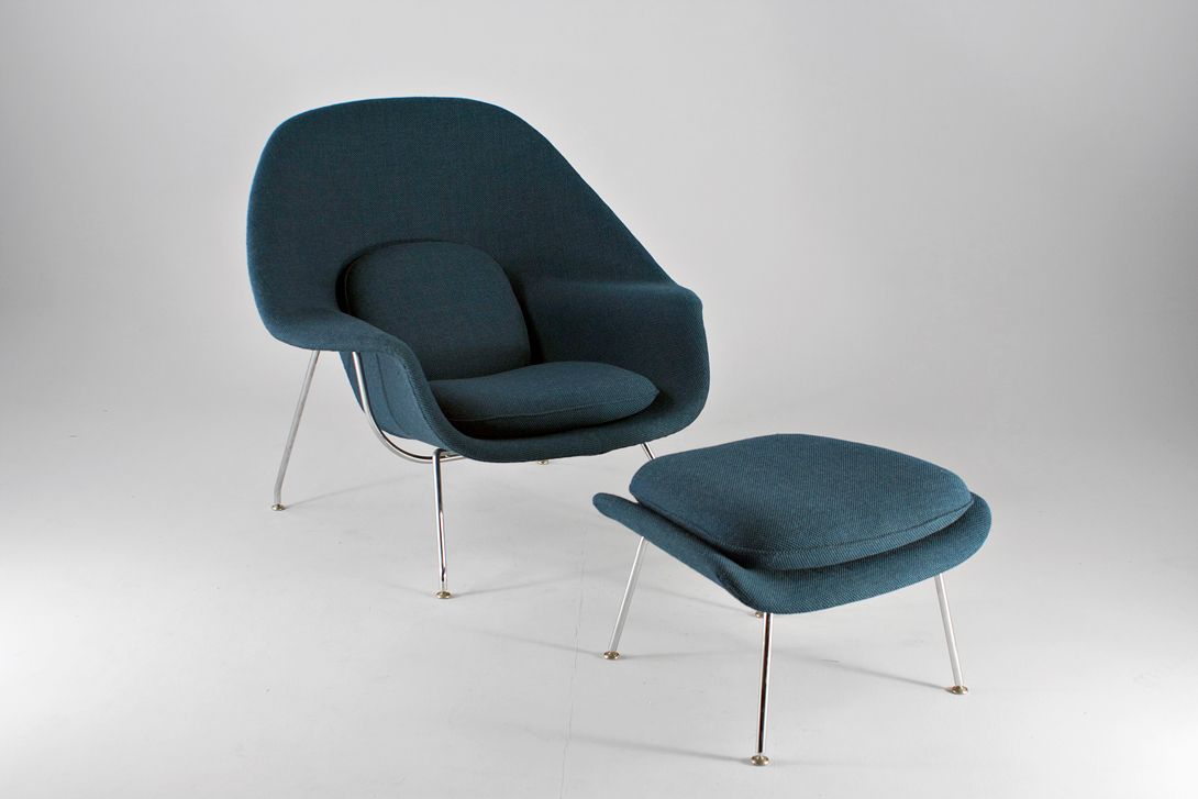 Foto Blue Eero Saarinen Womb Chair 1948