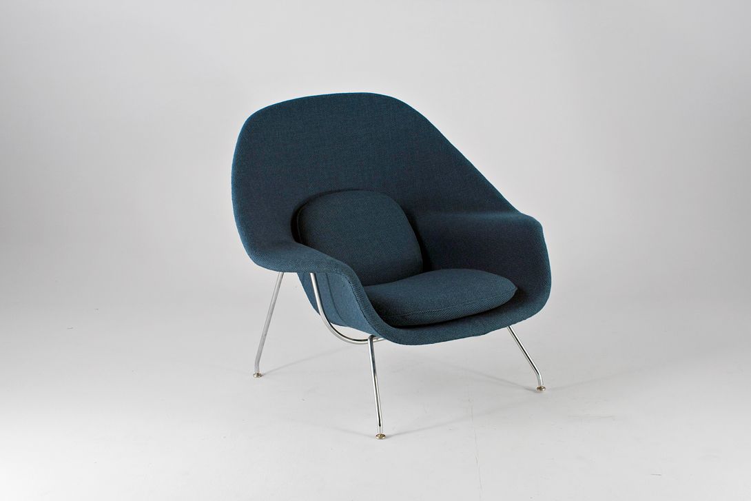 Foto Blue Eero Saarinen Womb Chair 1948