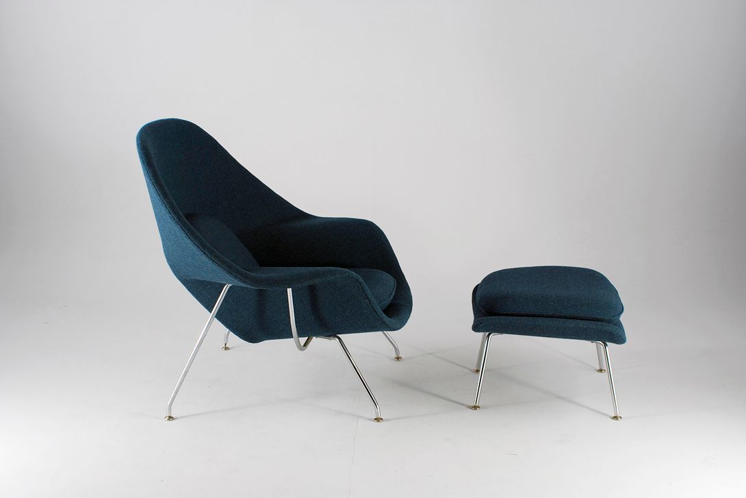 Foto Blue Eero Saarinen Womb Chair 1948