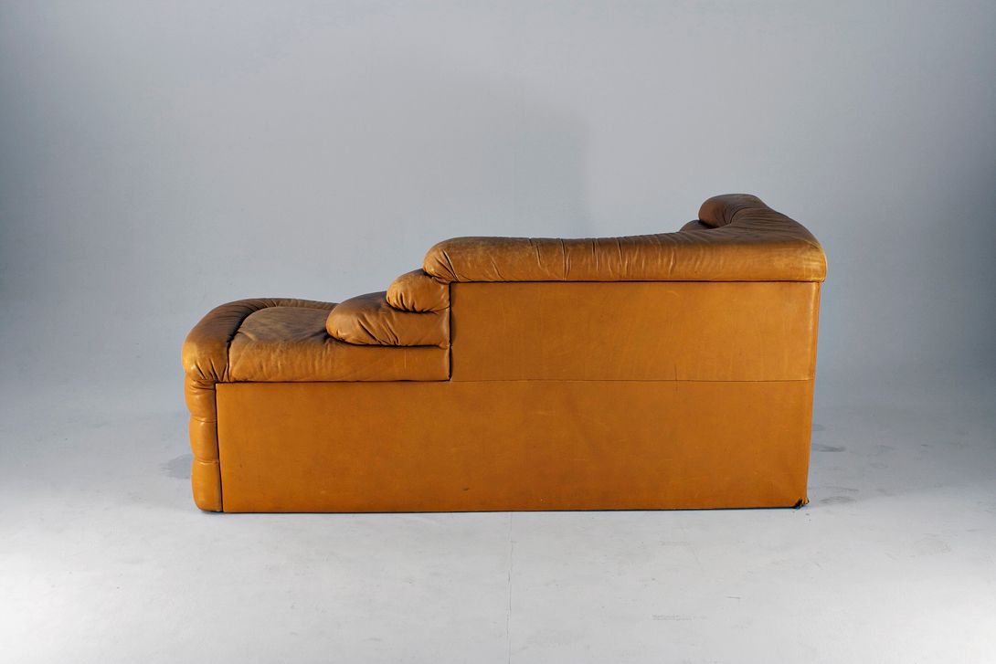 Foto DS-1025 Terazza Sofa Cognac h66x155x86