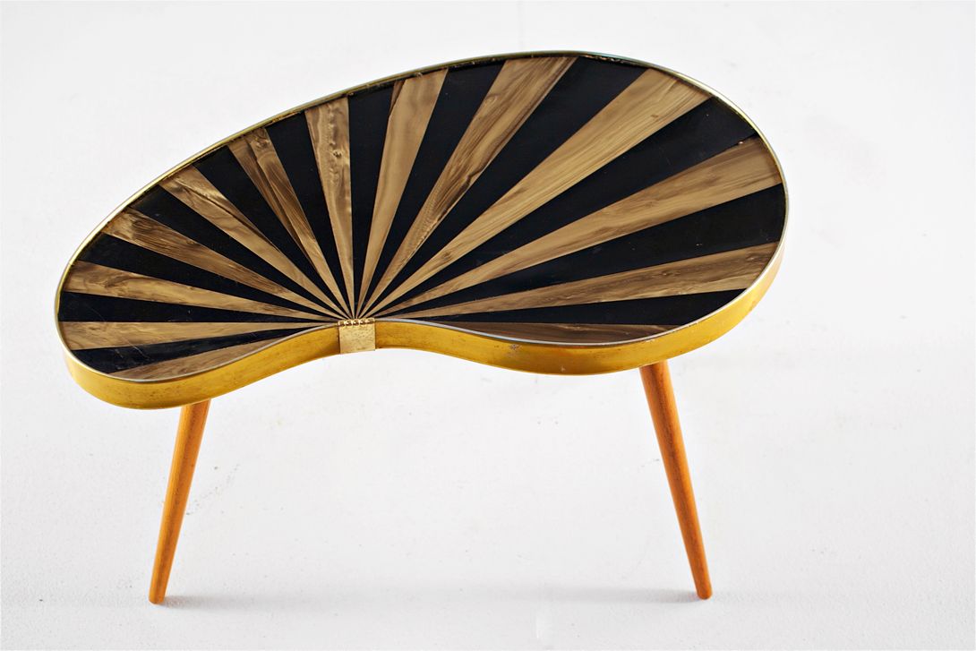 Foto Kidney Side Table GDR 1965 h45x28x38