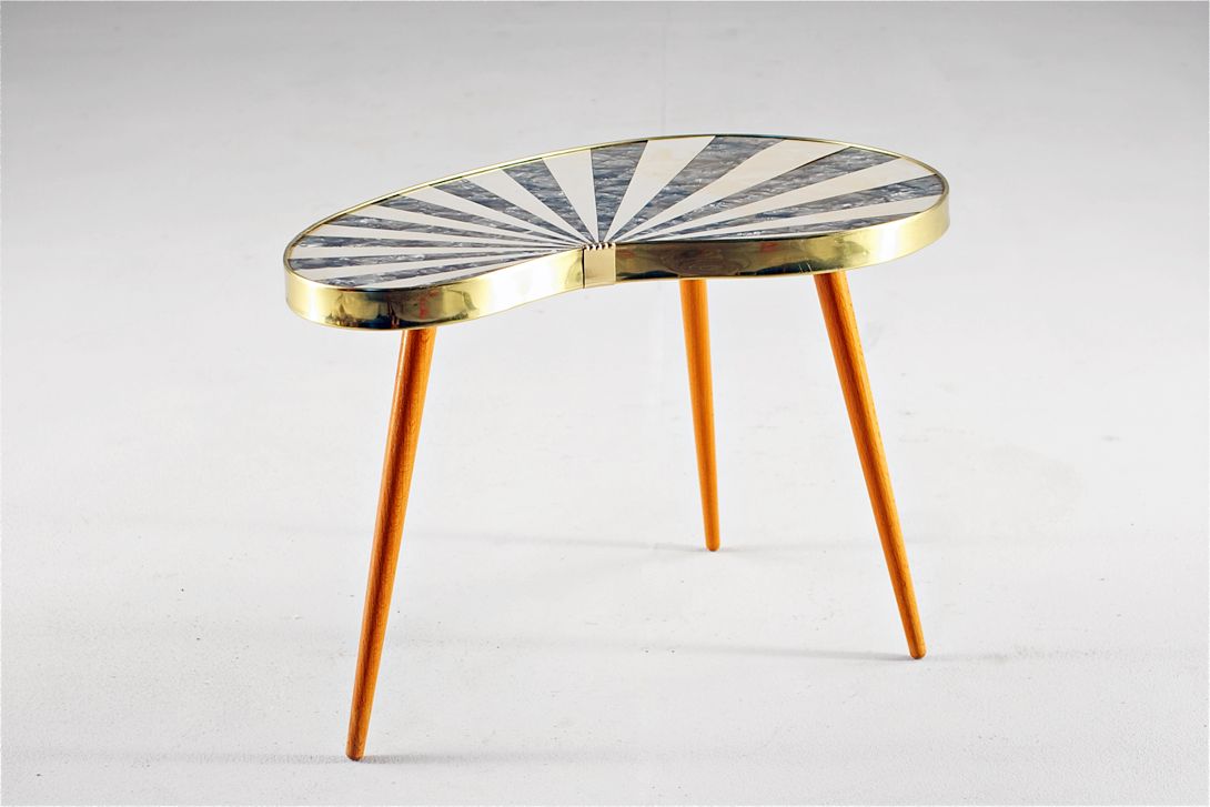 Foto Kidney Side Table GDR 1965 h45x28x38