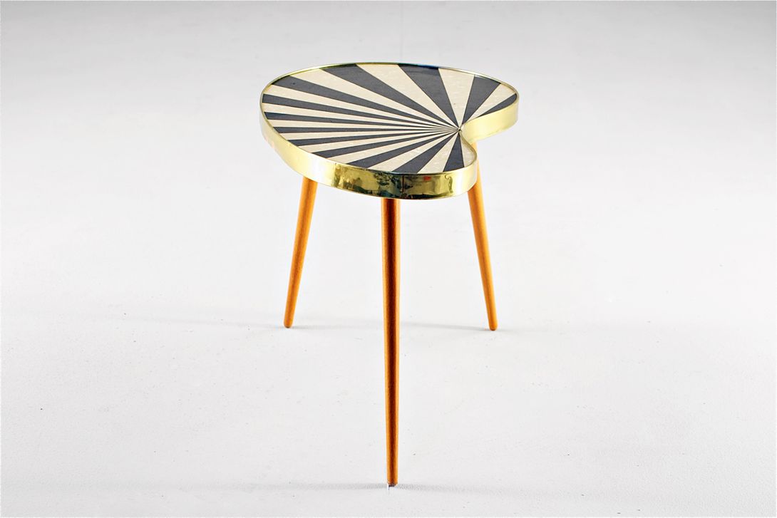 Foto Kidney Side Table GDR 1965 h45x28x38