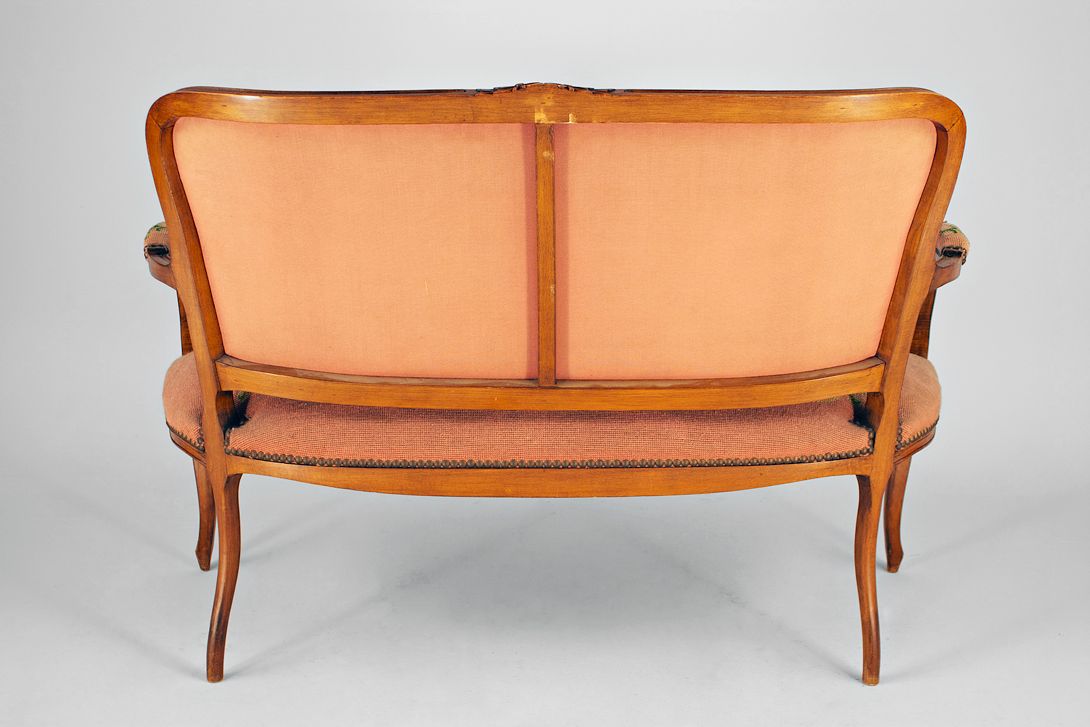 Foto Sofa Stilmöbel Flower Gobelin