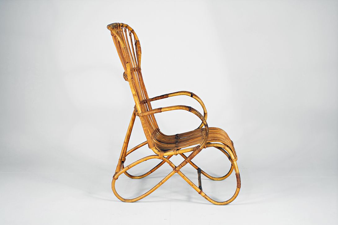 Foto Italian Bamboo Comfort Chair 1955