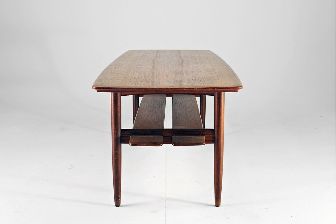 Foto Scandinavian Coffee Table Teak 1957 h55x164x50