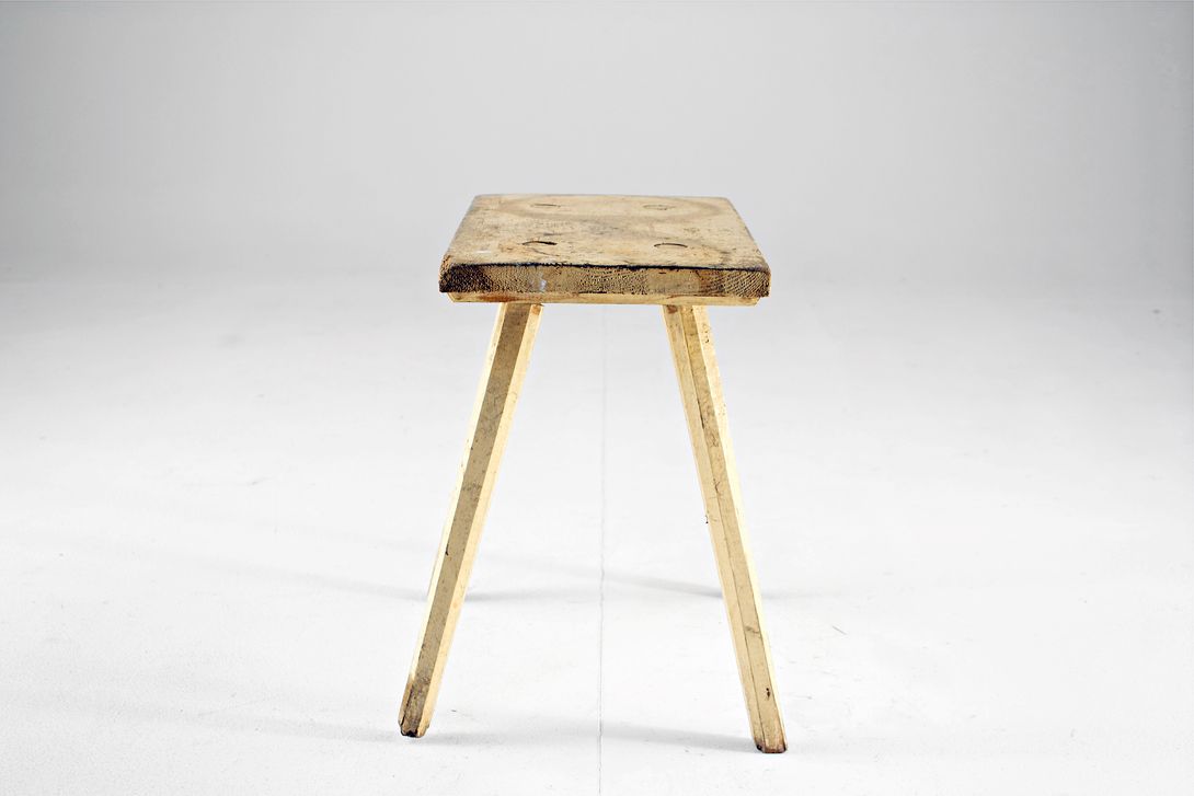 Foto Antique Milking Stool h47x44x27