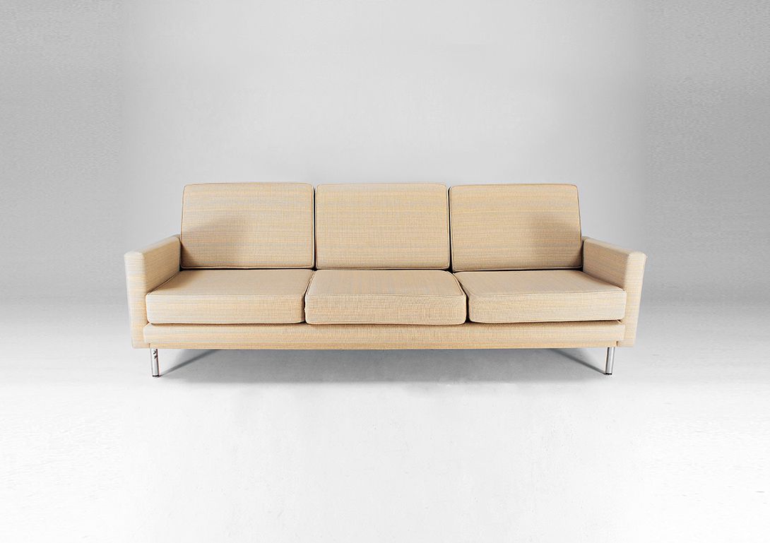 Foto Mint Multichrome Florence Knoll Sofa 1960 h76x203x77