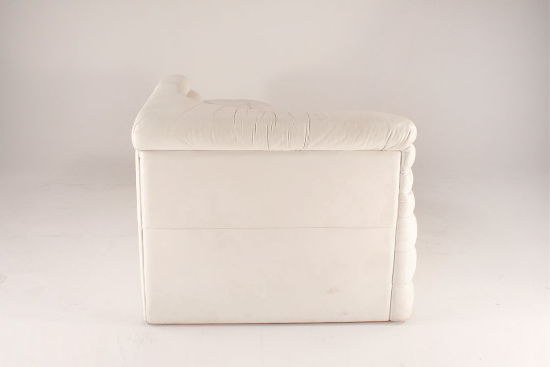 Foto DS-1025 Terazza Sofa White Leather h66x155x86
