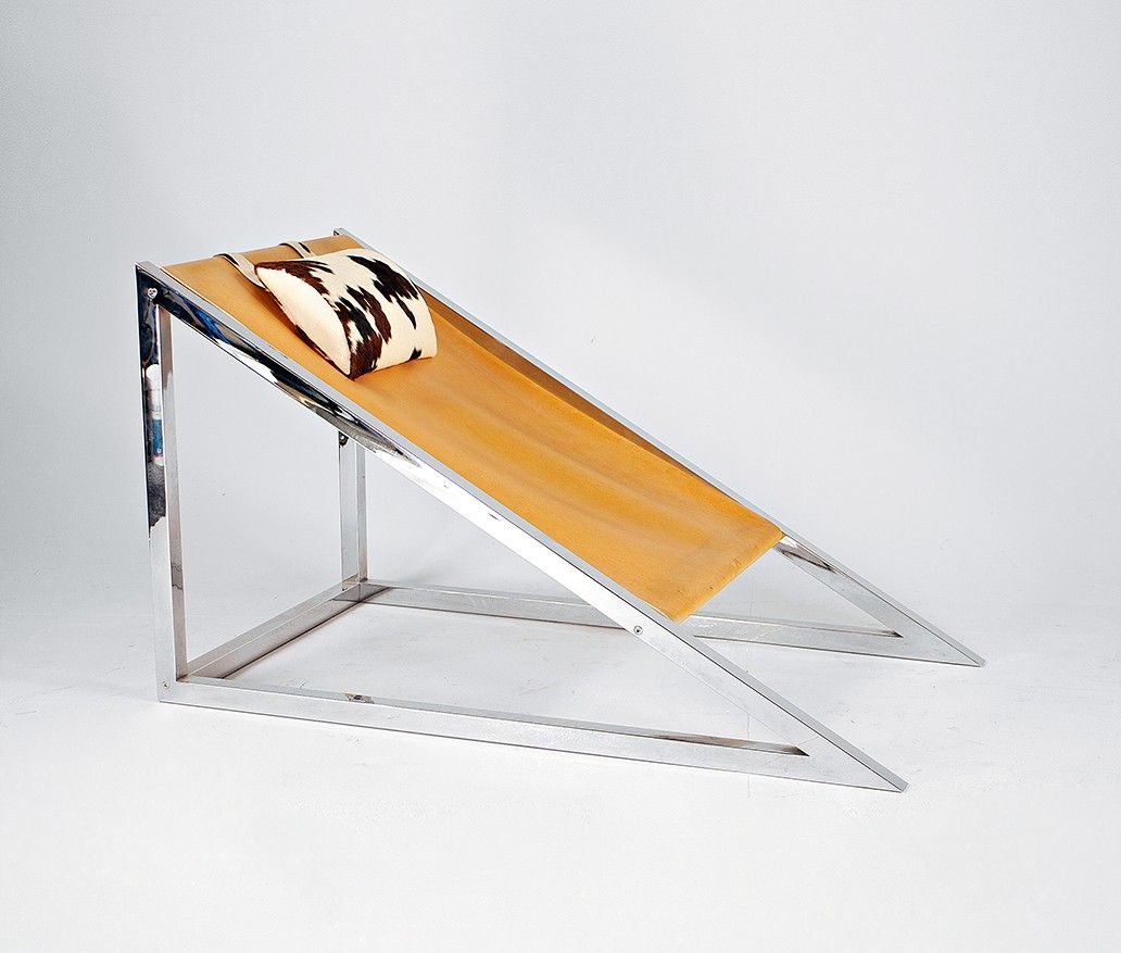 Foto Chrome Elastic Mies Lounge Chair