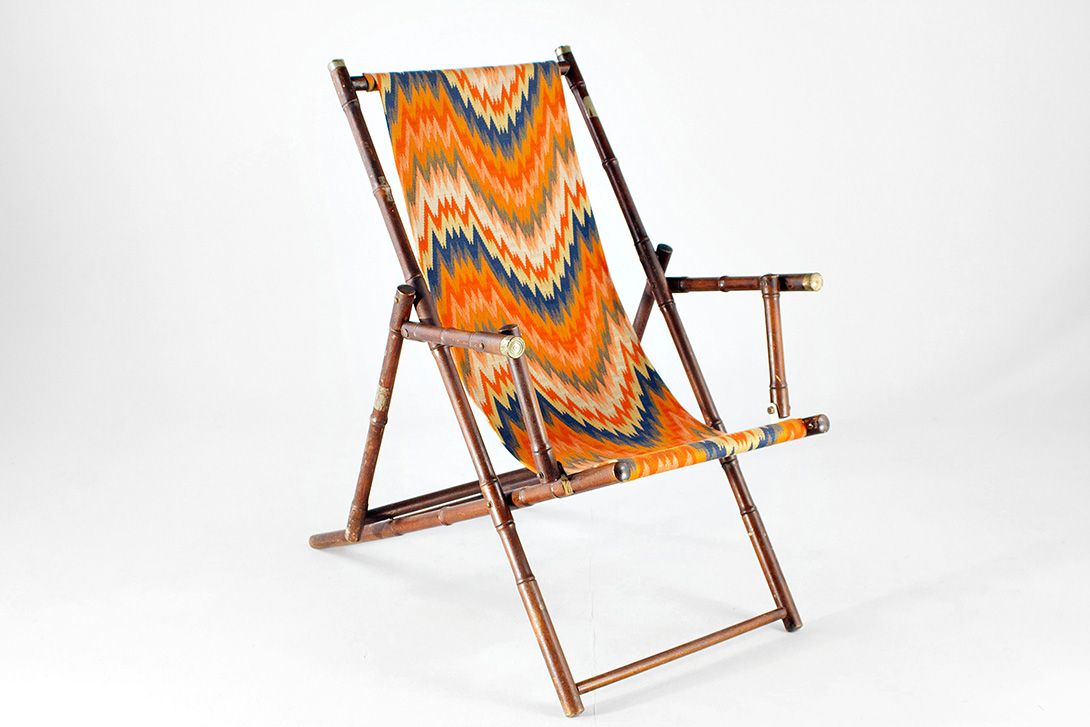 Foto Art Deco Bamboo Deck Chair JUST DECORATION