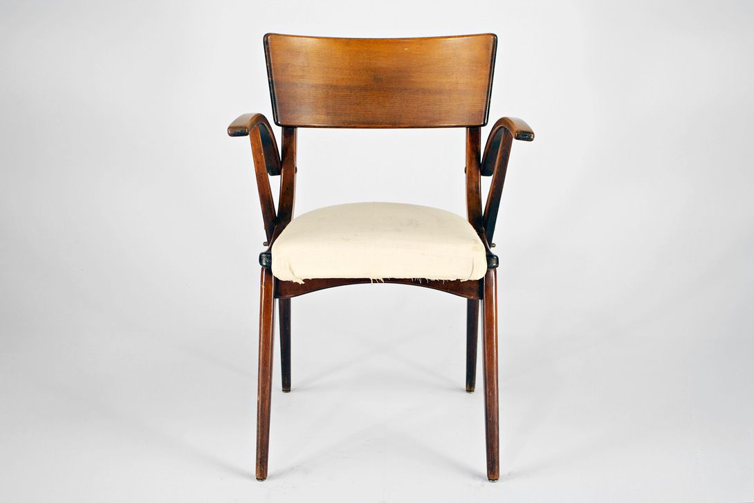 Foto Mid-Century Armchair Prague 1950