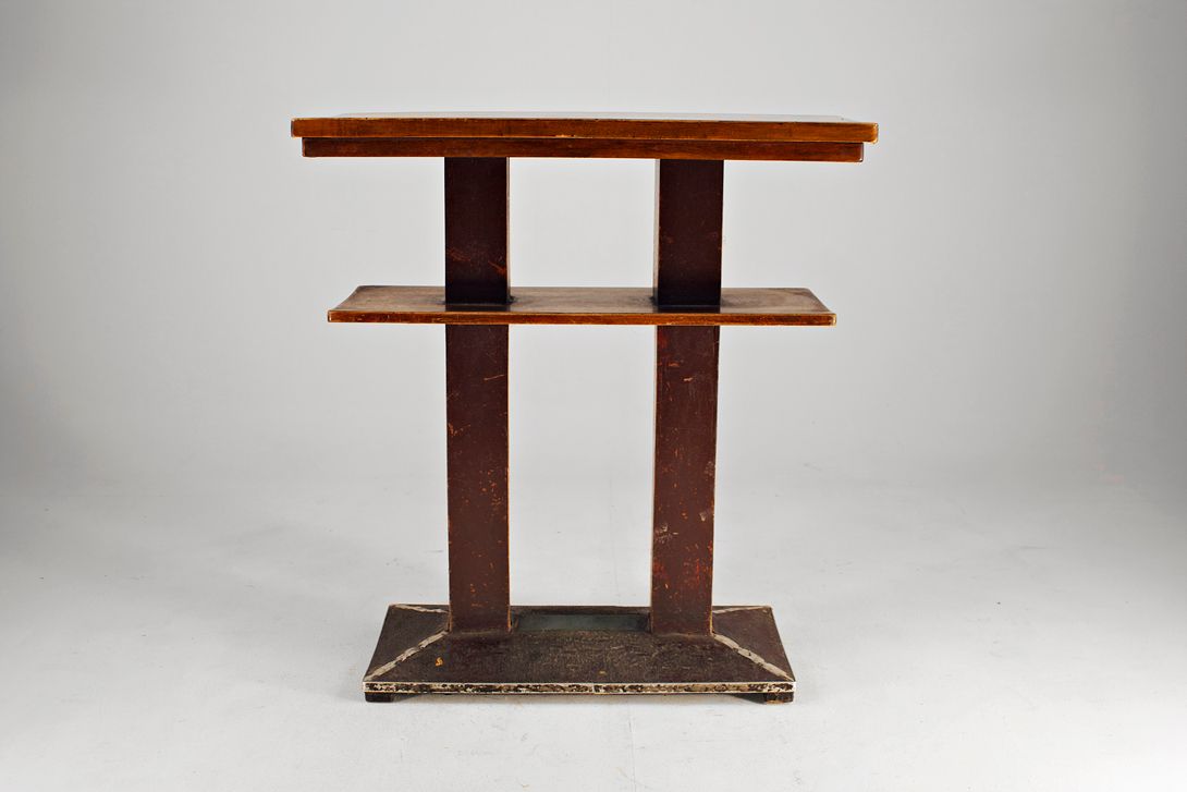 Foto Wooden Tall Table Double Sized 1925 h105x100x50