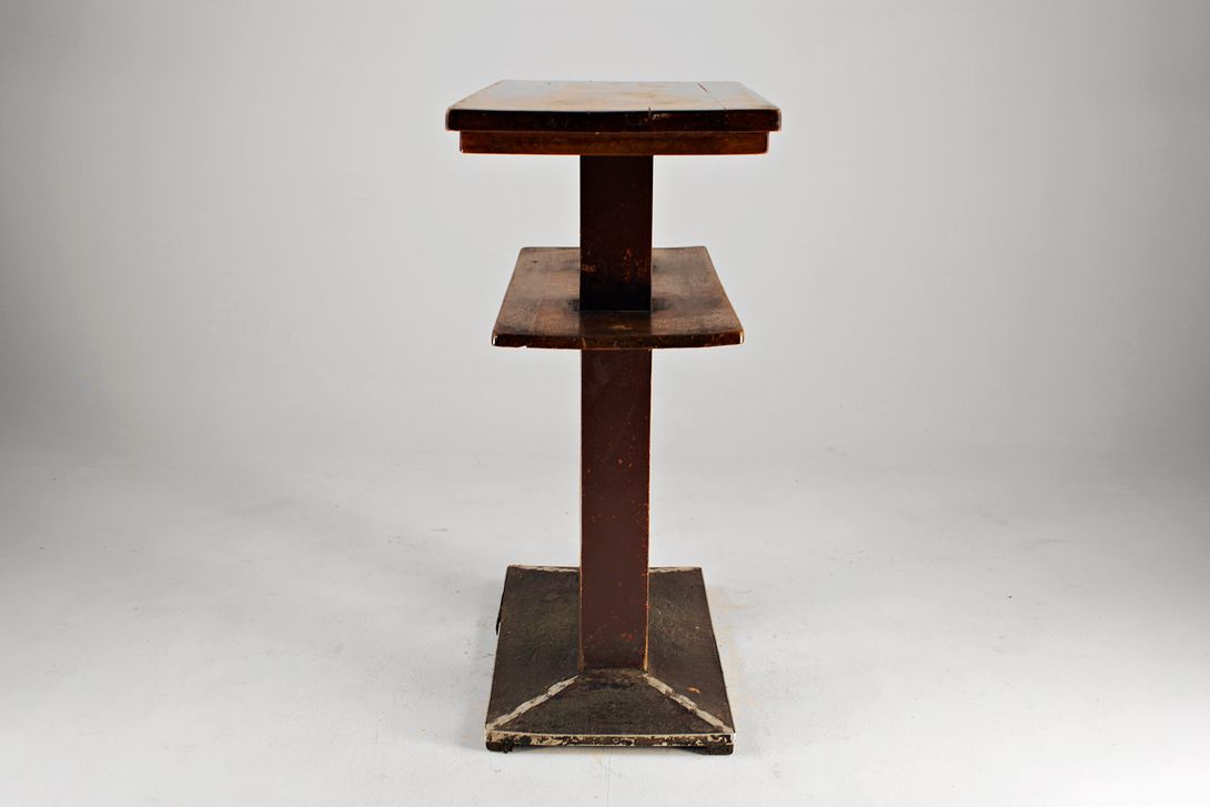 Foto Wooden Tall Table Double Sized 1925 h105x100x50