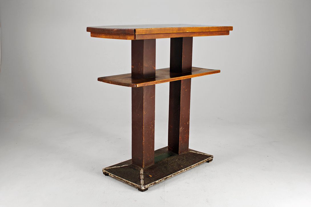 Foto Wooden Tall Table Double Sized 1925 h105x100x50