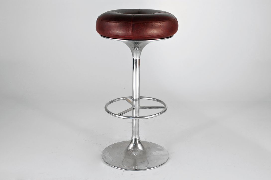 Foto Leather Bar Stool