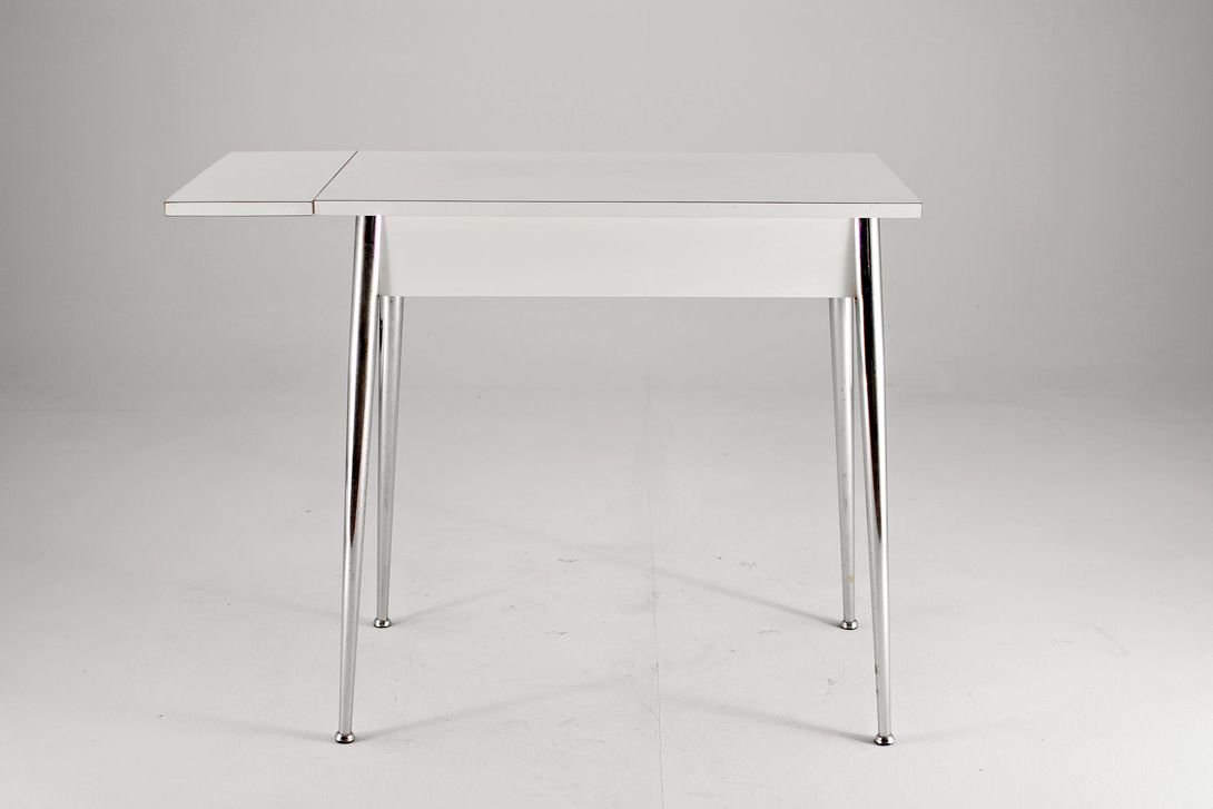 Foto White Extendable Italian Kitchen Table 1951 h80x80x45
